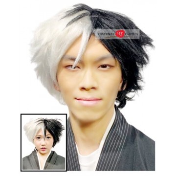Cosplay Wig - White & Black
