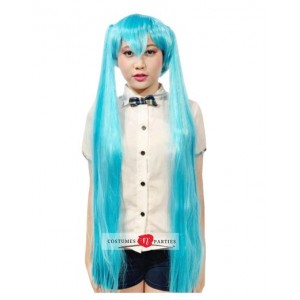 Cosplay Anime Long Wig - Blue