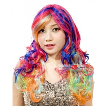 Wavy O' Curl Wig - Rainbow