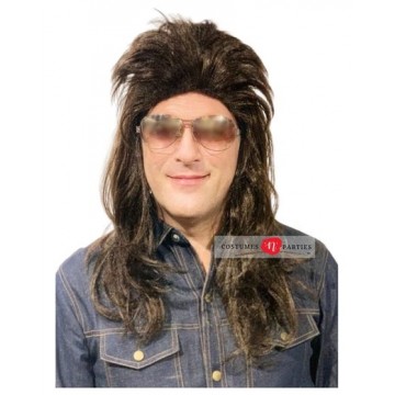 Mullet Dark Brown Wig