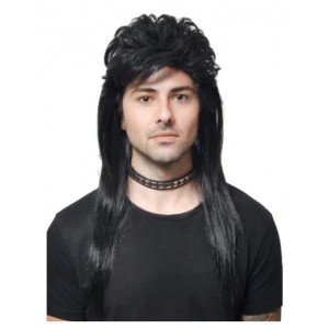Mullet Black Wig