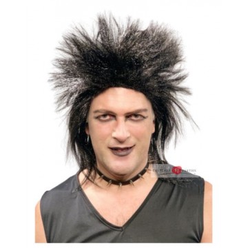 Spikey Rocker Wig - Black