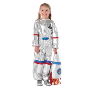 Child Silver Astronaut