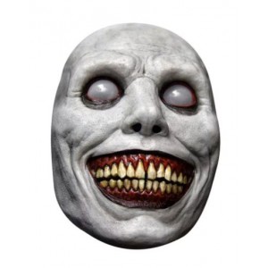 Creepy Smiling Mask - White