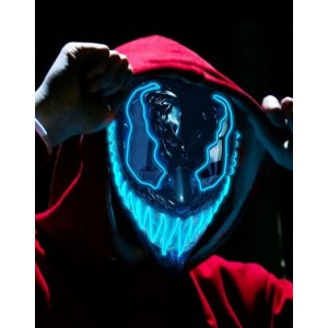 LED Venom Mask - Blue