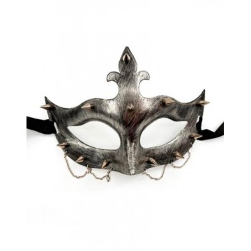 Steampunk Mask with Spikes (Silver)