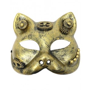 Vintage Steampunk Phantom Masquerade Mask - Gold