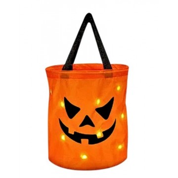 Trick or Treat Bucket Pumpkin Candy Bag
