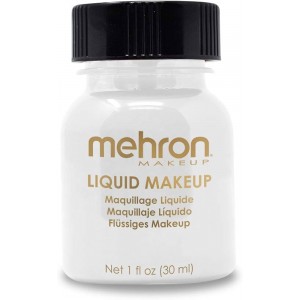 Mehron Liquid Make up - White 30ml