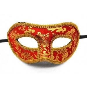 Flower Mask Sequin - Red