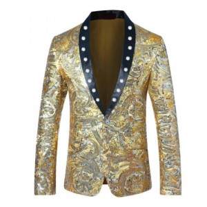 Sequin Blazer Gold/Silver