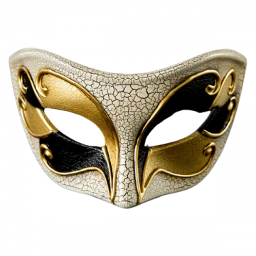 Venetian Carnival Masquerade Eyemask - Black/Gold