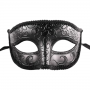 Glittered Moon Design Masquerade Eyemask - Black