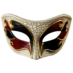 Venetian Carnival Masquerade Eyemask - Black/Red