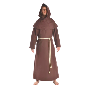 Brown Hooded Robe
