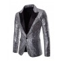 Silver Sequin Blazer