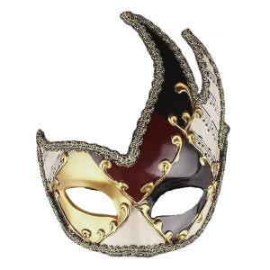 Venetian Musical Masquerade Eyemask - Red/Black