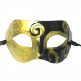 Swirly Colorful Eyemask - Gold/Black