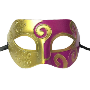 Swirly Colorful Eyemask - Gold/Purple