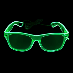 LED Clear Glasses - Green