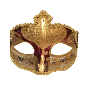 Authentic Maximus Venetian Eyemask - Maroon