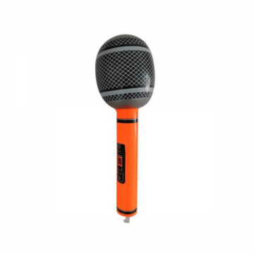 Inflatable Microphone - Orange 25cm