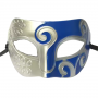 Swirly Colorful Eyemask (Silver/Blue)