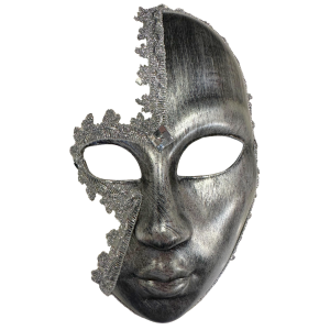 Full Masquerade Eyemask - Silver