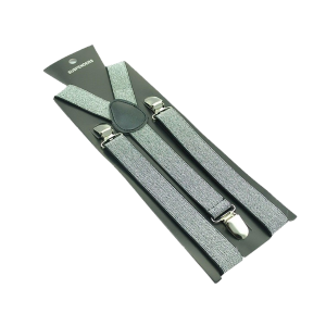 Shiny Silver Suspenders