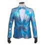 Sequin Blazer Silver & Blue