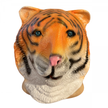 Latex Mask Tiger - Blue Eyes