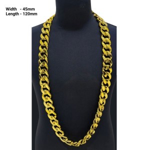Chunky gold chain necklace 45x120mm