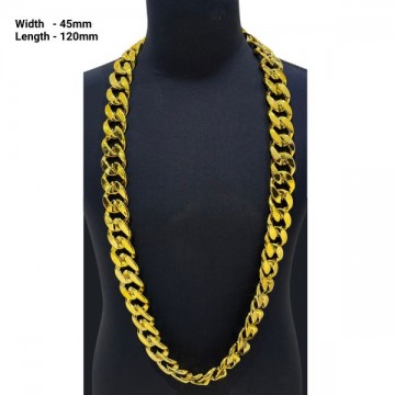 Chunky gold chain necklace 45x120mm