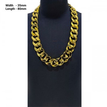 Chunky gold chain necklace 35x80mm