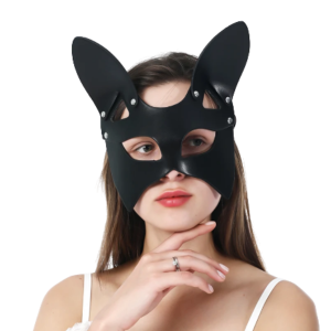 LEATHER CAT EYEMASK