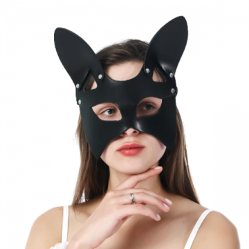 LEATHER CAT EYEMASK