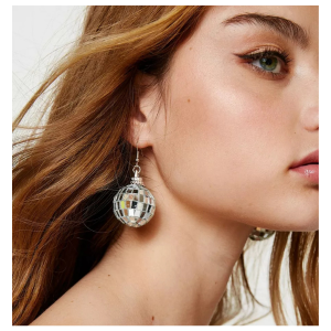 Disco Ball Earrings - 4cm