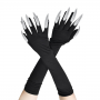 Gloves Wicked Glitter Claw - Silver