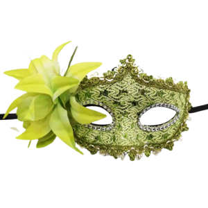 Lace Victorian Eye mask - Green