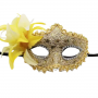 Lace Victorian Eye mask - Yellow