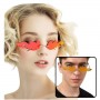 Rimless Flames Glasses - Multicolor Orange