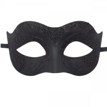 Sparkly masquerade mask - Black