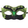 Sparkly masquerade mask - Black/Green