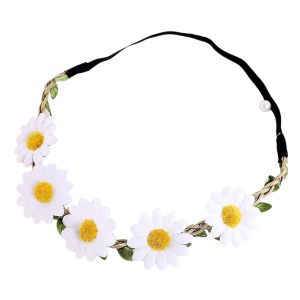 Hippie Flower headband w/ Bracelet