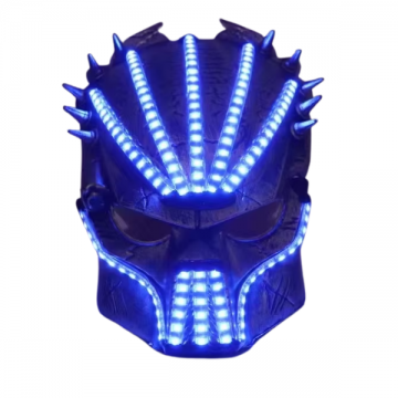 Predator mask with LED lights