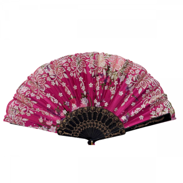 Hand fan Elegant Floral - Pink