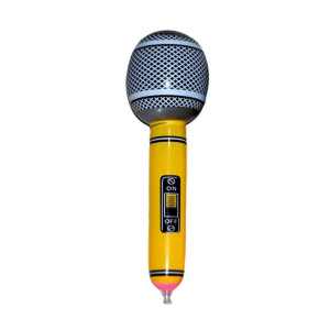 Inflatable Microphone - Yellow 25cm