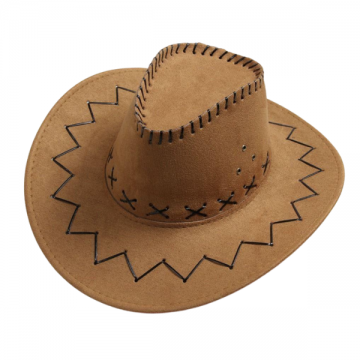 Cowboy Suede Hat Kids - Light Brown