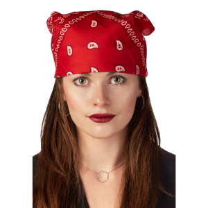 Bohemian Bandana Head Scarf - Red