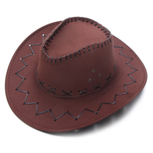 Cowboy Suede Hat - Maroon